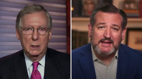 Composite image of Mitch McConnell and Ted Cruz