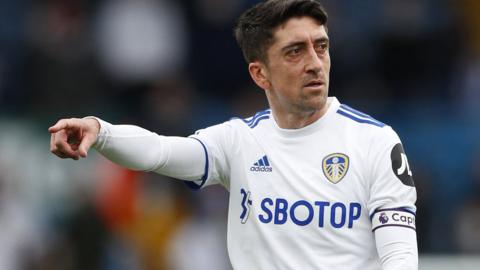 Pablo Hernandez in his last appearance for Leeds United