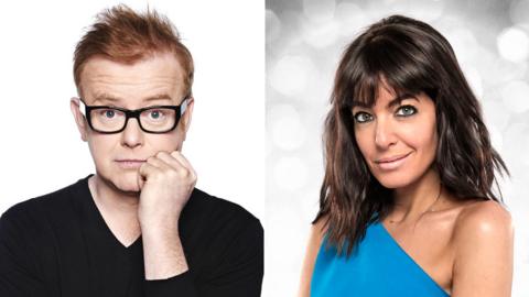 Chris Evans and Claudia Winkleman