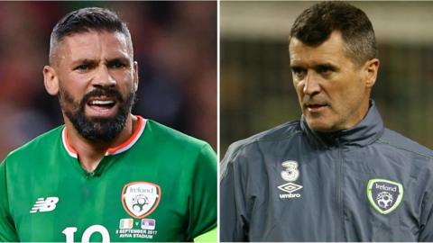 Jon Walters (left) and Roy Keane