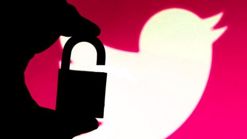 Twitter padlock