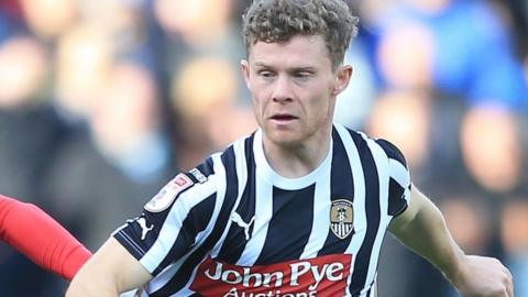 Matt Palmer suffered the knee injury in Notts County's 2-0 home defeat by League Two promotion rivals Wrexham