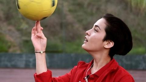 Omul from the Afghanistan girls' football team