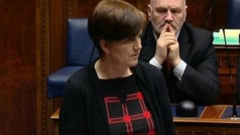 Caitríona Ruane speaking in the assembly