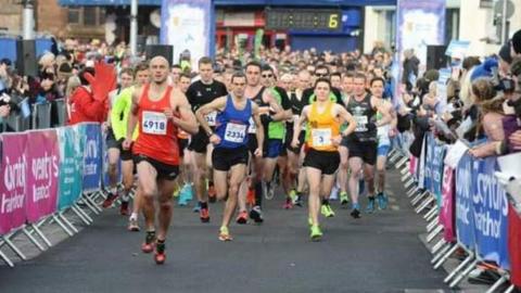 Runners at Coventry Half Marathon