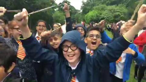 Children dressed as Harry Potter