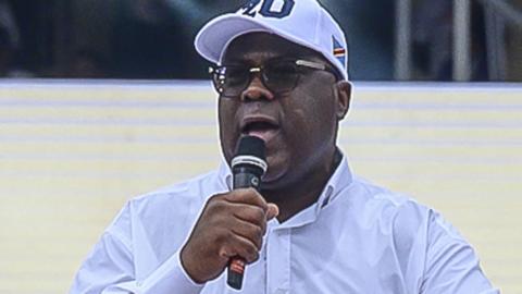 Incumbent President of the Democratic Republic of the Congo and presidential candidate Felix Tshisekedi (