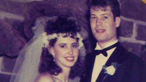 Paul Summers and his wife Monica on their wedding day