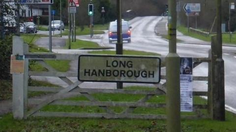 Long Hanborough sign