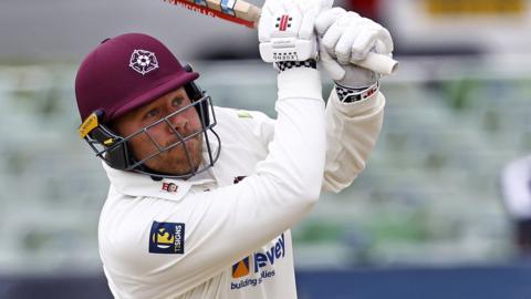 Adam Rossington bats for Northants