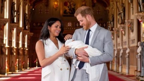 Meghan and Harry inside Windsor Castle