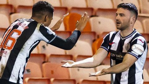 St Mirren celebrate