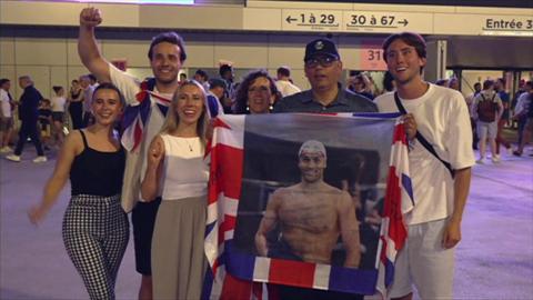 The family of James Guy celebrating after his Olympic gold medal