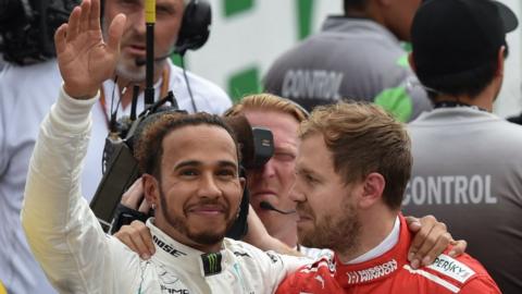 Lewis Hamilton and Sebastian Vettel