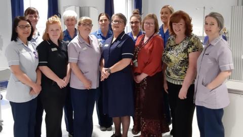 The nurses of Noble's Hospital new oncology unit