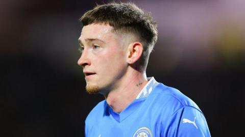 Louie Barry pictured during Stockport's 2-1 win over Peterborough