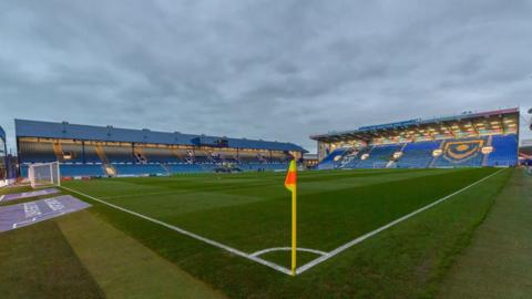 A general view of Portsmouth's Fratton Park football ground.