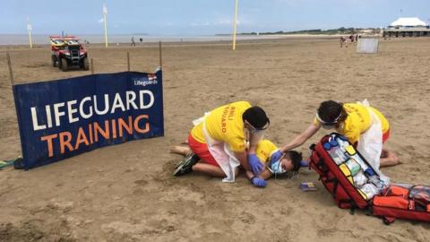 Burnham lifeguards