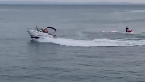 Power boat and water bike