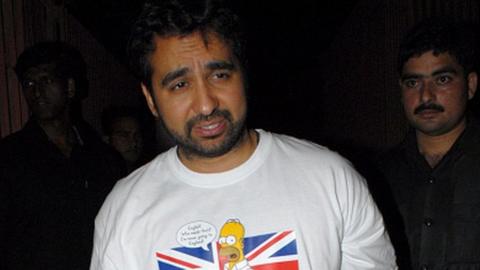 Raj Kundra attends a party in Mumbai in 2011.
