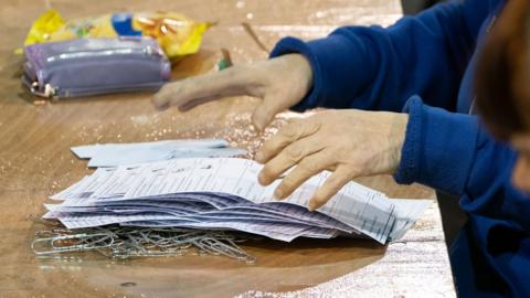 Tellers at election count