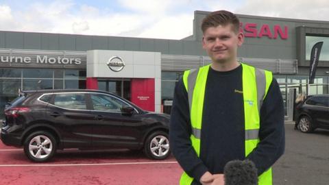 Josh Ryans is celebrating after securing paid employment for the first time in his life.