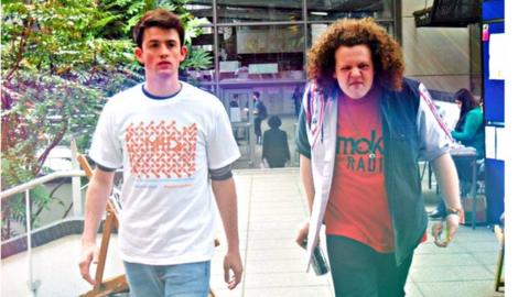 Jack (right) found out about how his friend Olly (left) killed himself in an online article