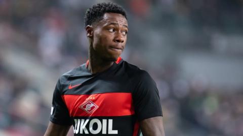 Quincy Promes playing for Spartak Moscow