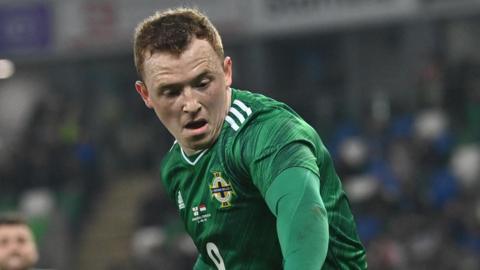 Shayne Lavery in action for Northern Ireland last year