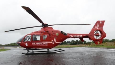 Air ambulance helicopter