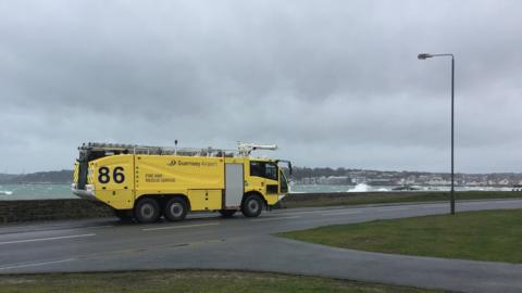 Guernsey Airport Fire and Rescue Service engine