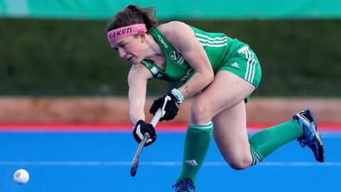 Bethany Harper in action for Ireland in 2021
