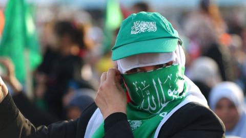 Hamas supporter in Gaza