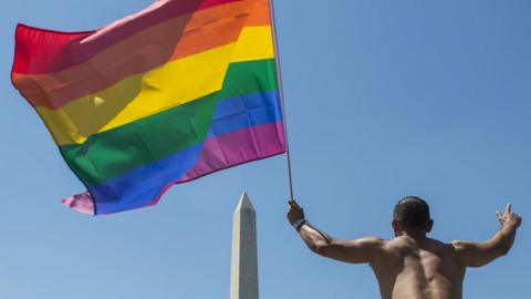 Protester in Washington