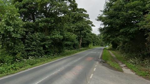 Country road between Seaton and Hornsea