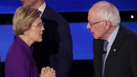 Elizabeth Warren and Bernie Sanders