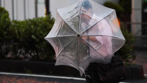 Typhoon in Japan