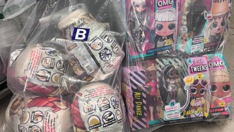 Stolen toys seized by police