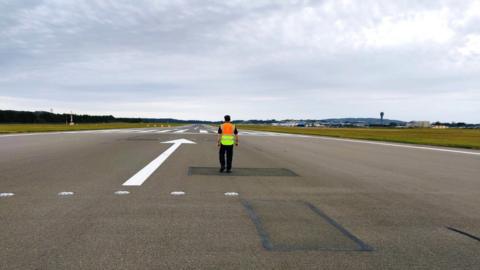 Edinburgh Airport runway