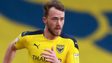 Sam Long in action for Oxford United