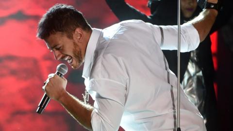 Moroccan singer Saad Lamjarred performs at a concert. File photo