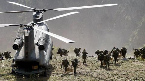 Helicopter in Afghanistan