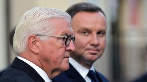 German President Frank-Walter Steinmeier asked Poland's forgiveness for World War Two