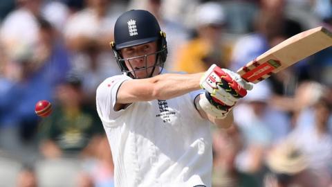 Zak Crawley batting for England