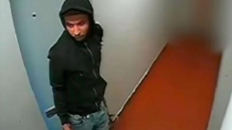 CCTV footage of Khairi Saadallah leaving his flat just days before the attack