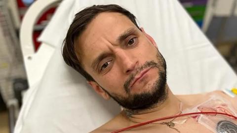 Kamil in hospital