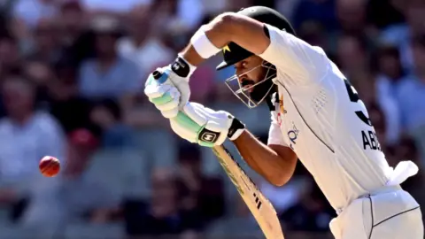 Pakistan's Abdullah Shafique plays a shot