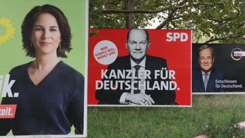 Election placards in Germany