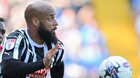 David McGoldrick in action for Notts County