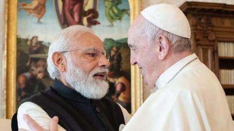 Prime Minister Modi and Pope Francis